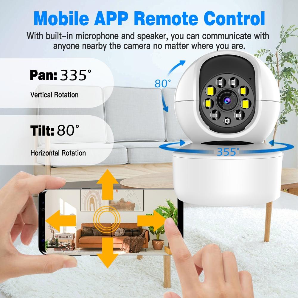 Smart Hd Wifi Camera With Night Vision And Two-Way Intercom