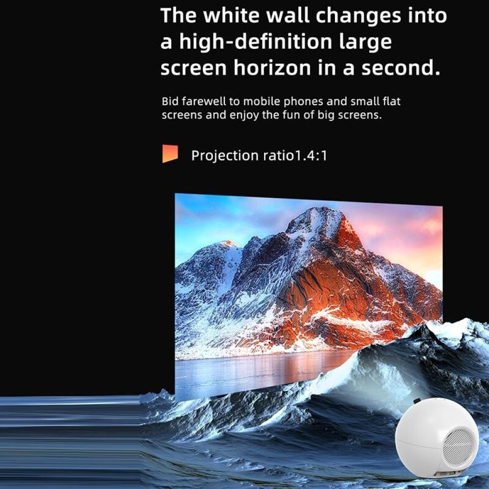 Smart Led Projector - 100 Ansi Lumens 1280X720P Basic Version