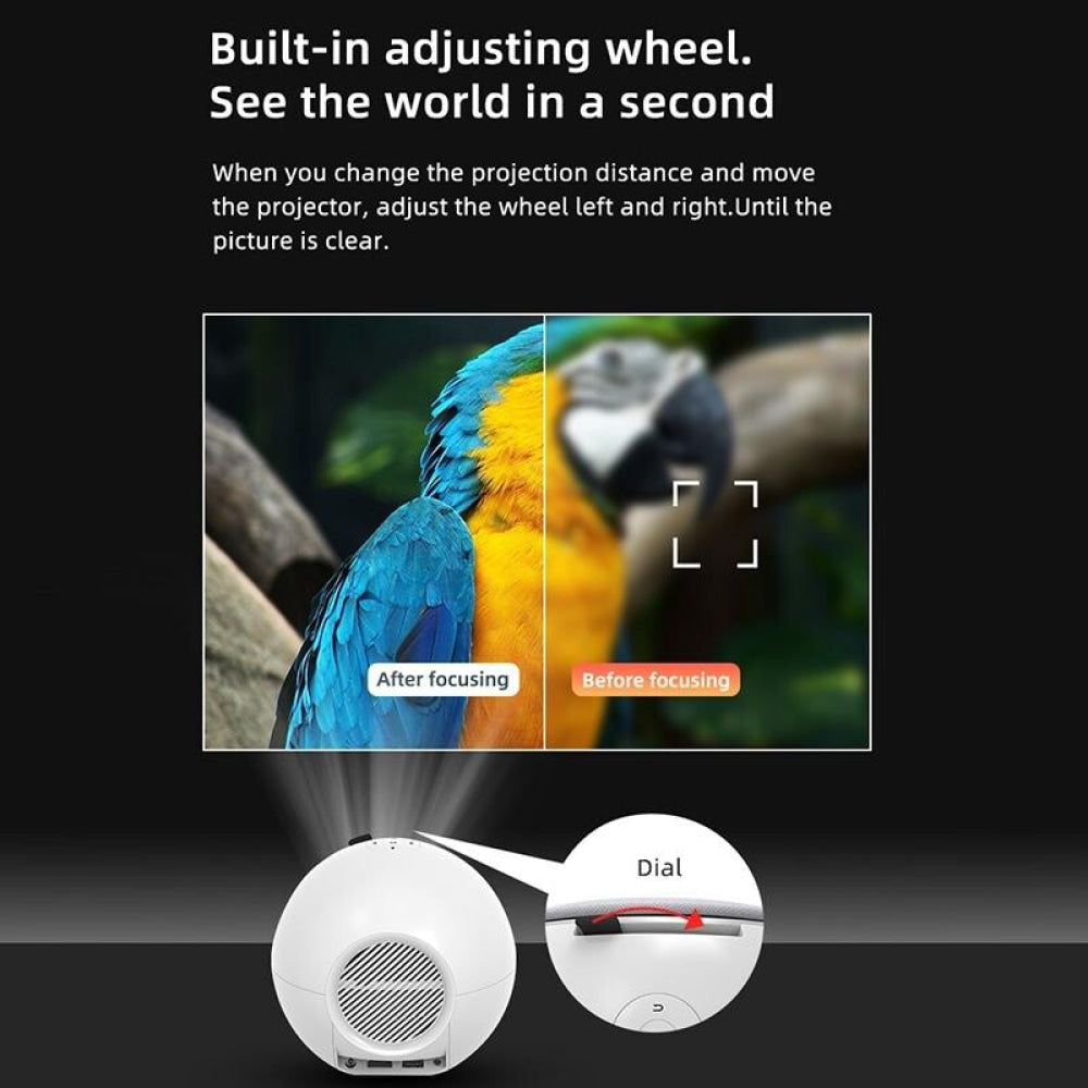 Smart Led Projector - 100 Ansi Lumens 1280X720P Basic Version