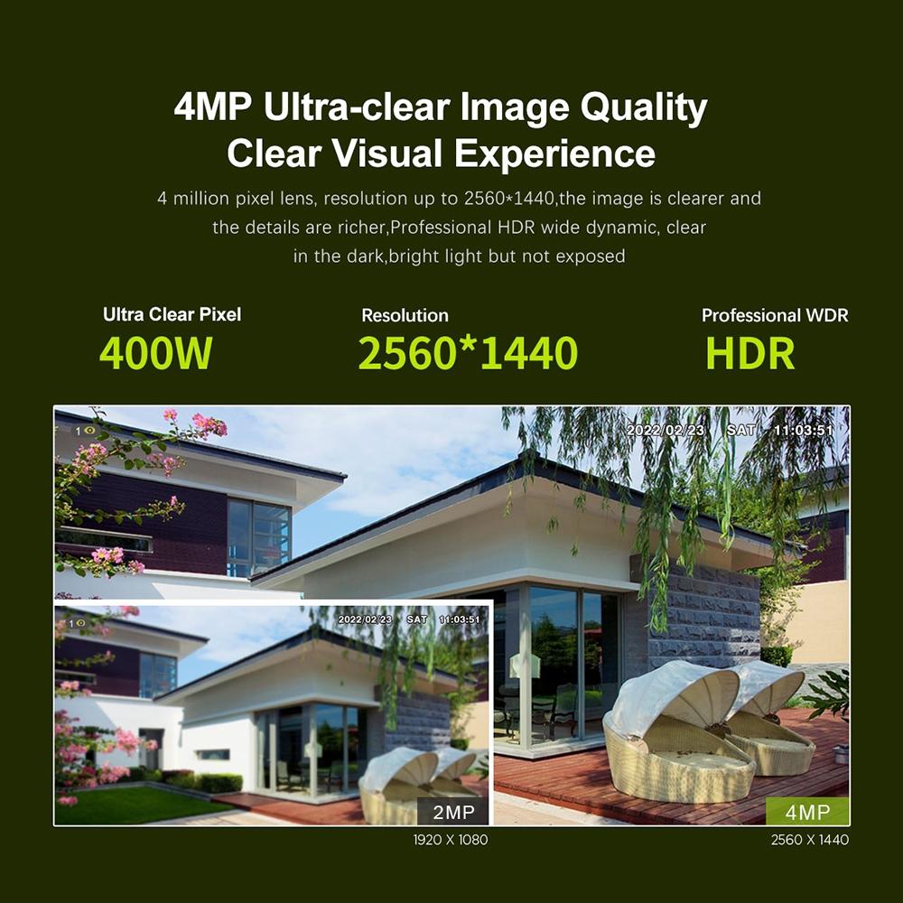 Waterproof Night Vision Bullet Camera - 4Mp Ip66