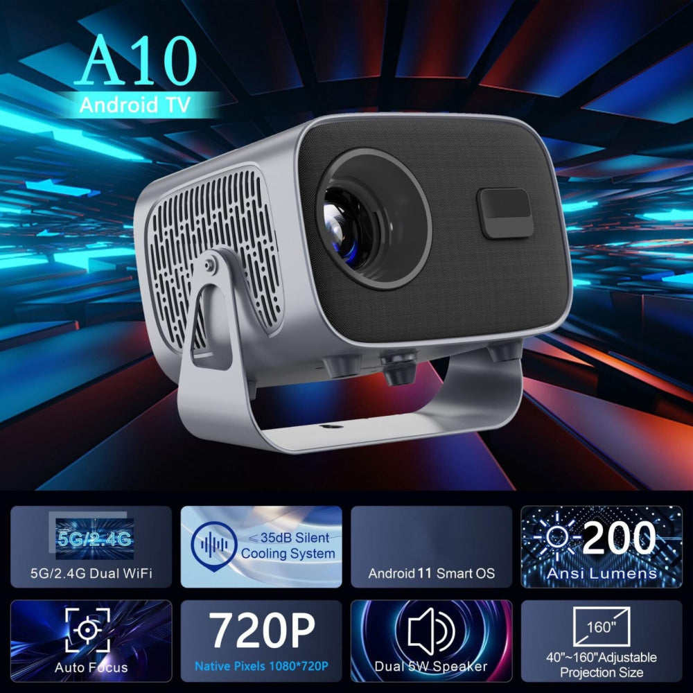 Portable 4K Android Smart Projector - Compact And Versatile