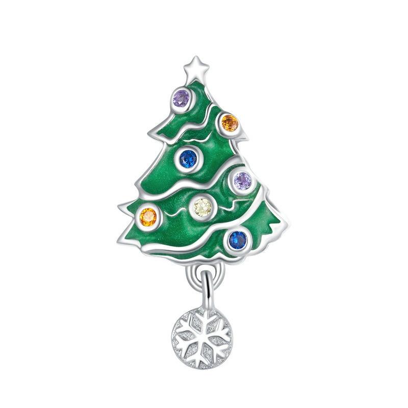 925 Sterling Silver Christmas Bead For Diy Accessories