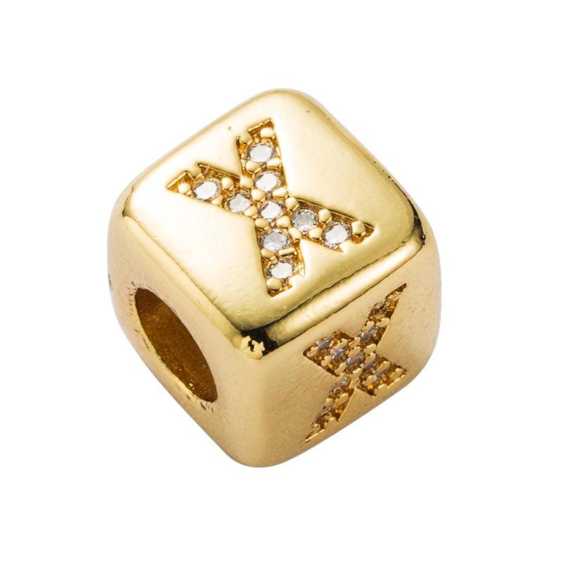 Brass Micro Inlaid Couple Red String Pull Diy Bracelet Jewelry Style - X