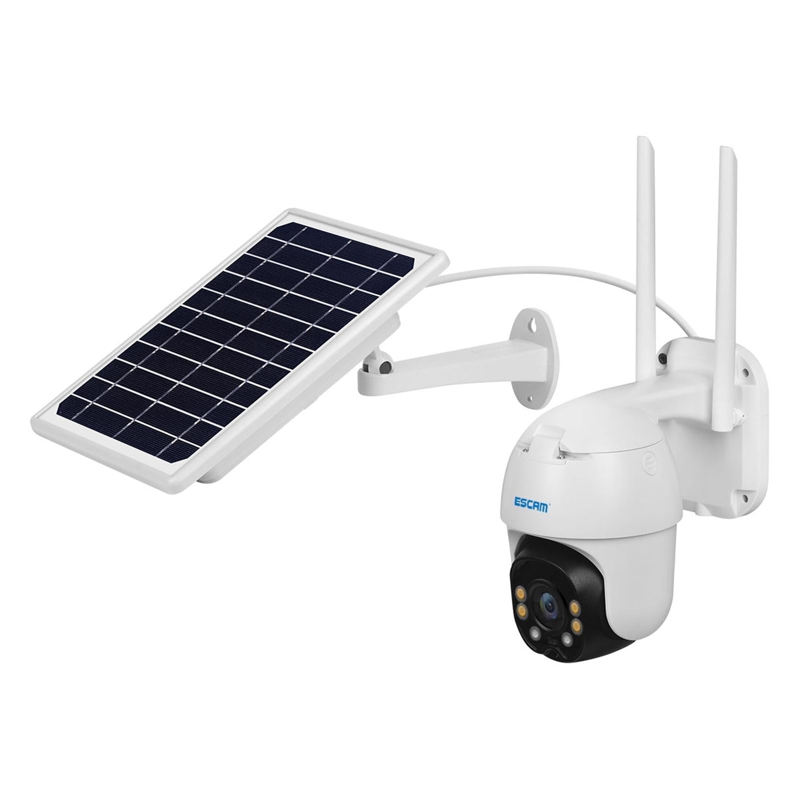 Waterproof Wifi Solar Camera With Night Vision & Motion Detection & Two-Way Audio & Ptz Control