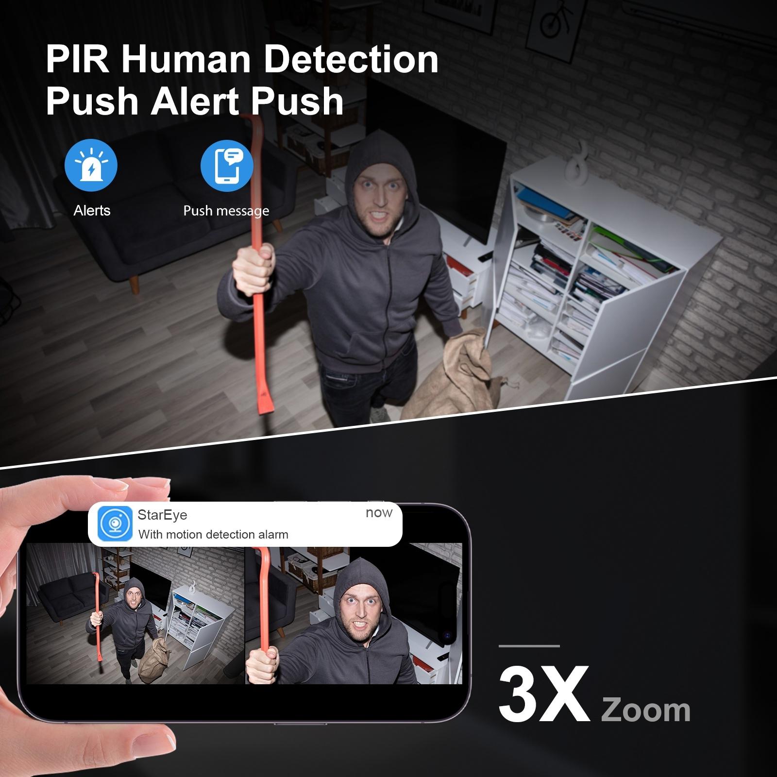 Hd Wifi Camera With Two-Way Voice Intercom For S20 Home Mobile Phone