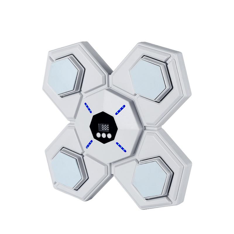 Rechargeable Bluetooth Boxing Machine With Adult & Child Gloves - Blue - With Child Gloves Blue