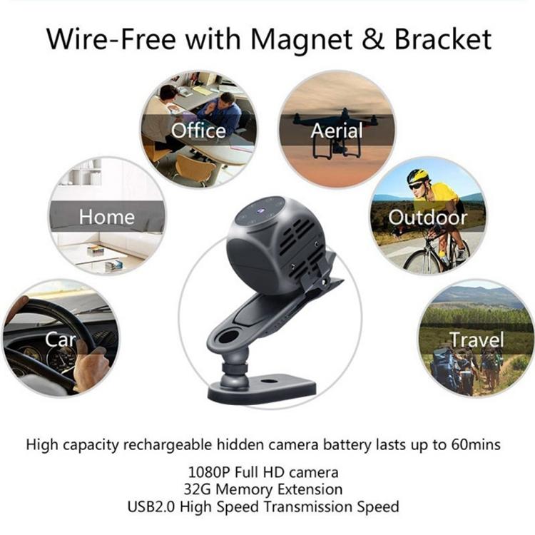 Wireless Hd Camera With Night Vision & Motion Detection - Ideal For Sports & Home Use