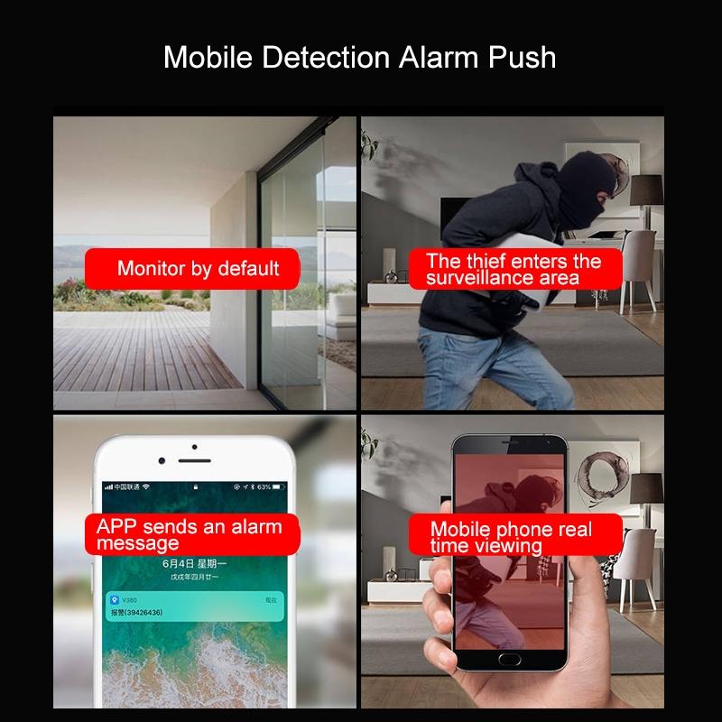 Smart Wifi Camera With Night Vision - 1080P Remote Control