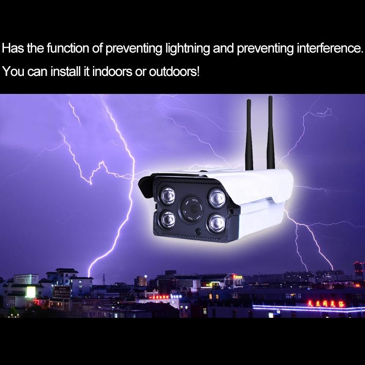 Smart Wireless Wifi Ip Camera With Dual Antenna Infrared Night Vision & 64Gb Tf Card Support