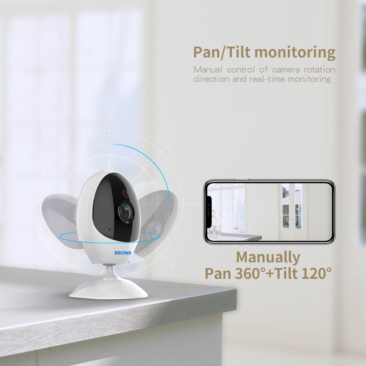 Wireless Indoor Ptz Camera With Ai Detection And Night Vision