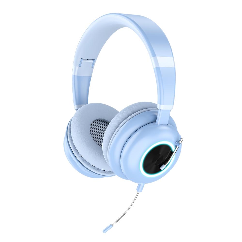 Foldable Wireless Headset With Mic Ke-29 - White