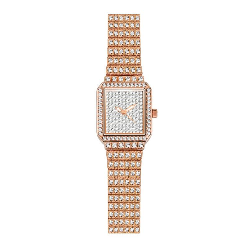 Women Diamond Chain Watch - Elegant and Timeless - Rose Gold