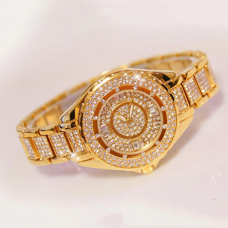 Full Diamond Women Watch - Niche Collection - Gold