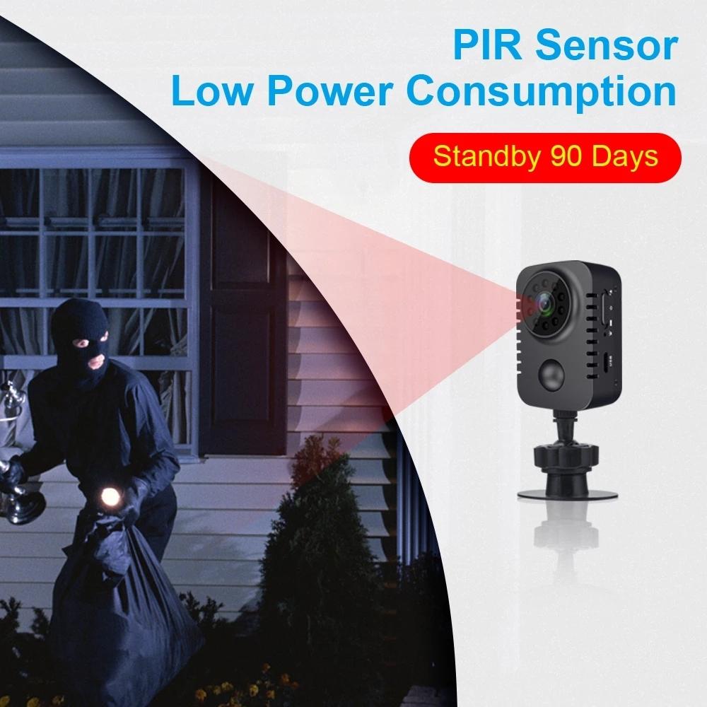 1080P Night Vision Surveillance Camera - Black