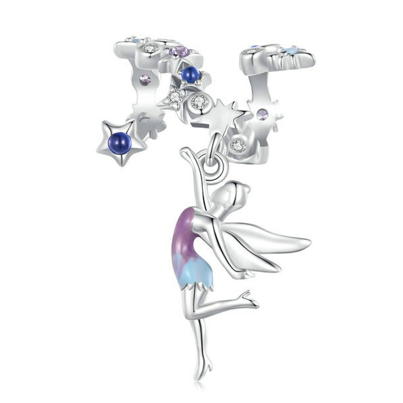 925 Sterling Silver Enchanting Elf Bracelet & Necklace Set Diy Beads