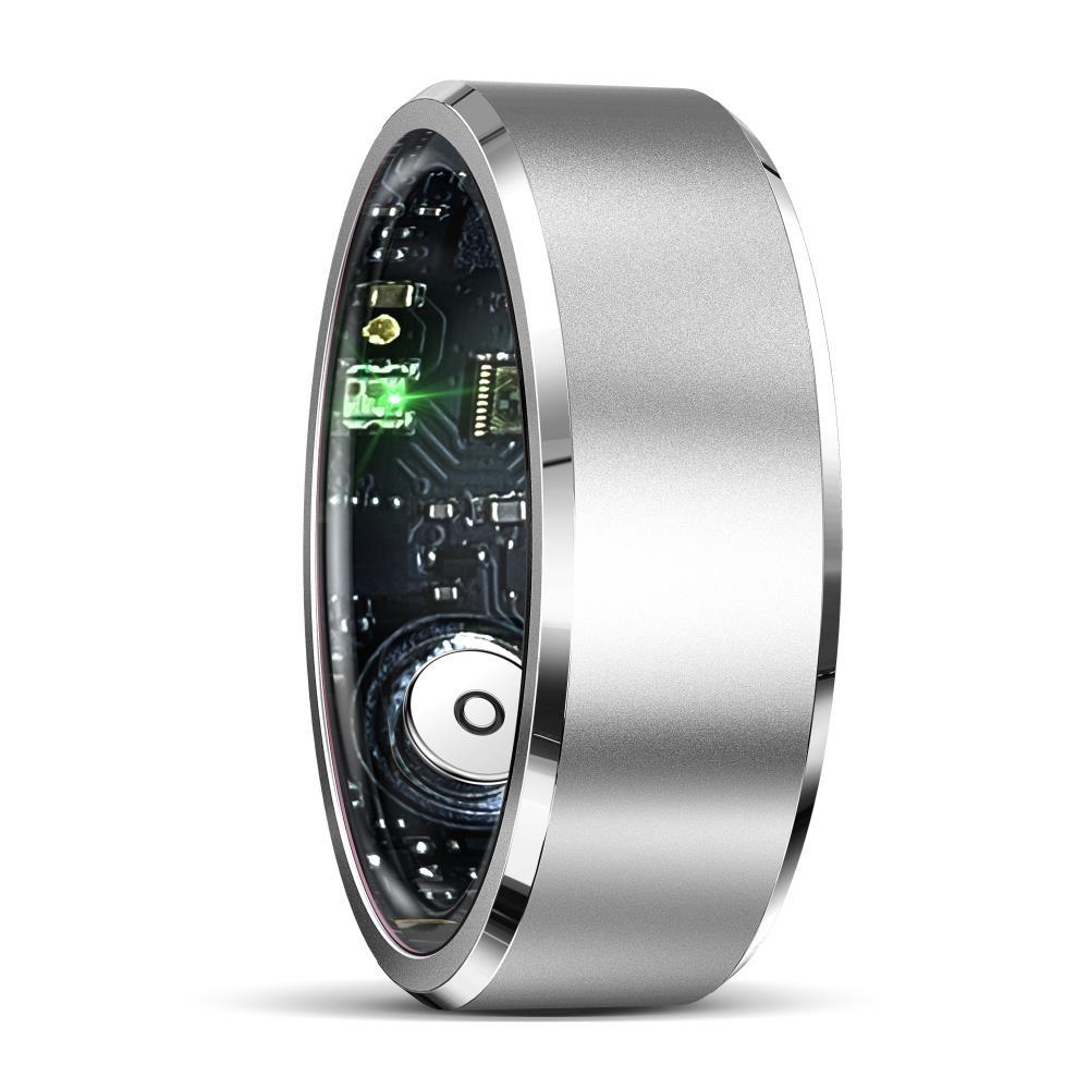 Smart Ring For Health Monitoring & Multiple Sports Modes - R5 Size 8 - Silver