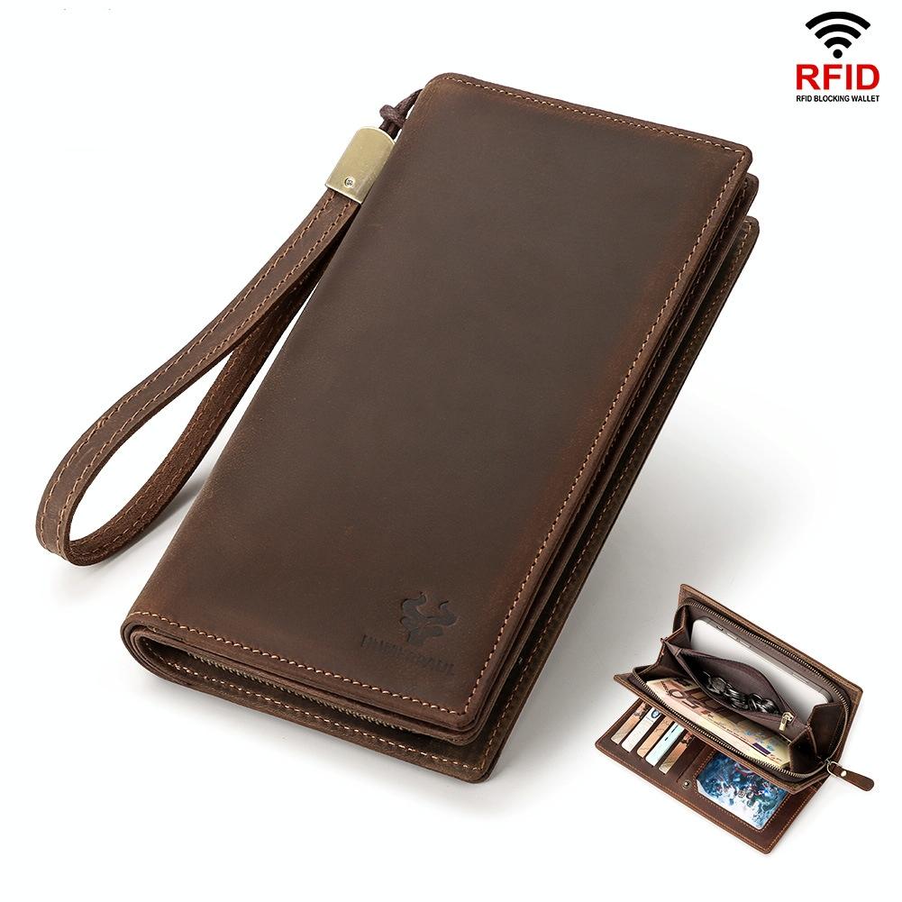 Men Leather Rfid Wallet - Sleek Design