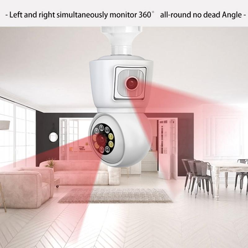 Smart Night Vision Camera With Motion Tracking And Voice Intercom - White