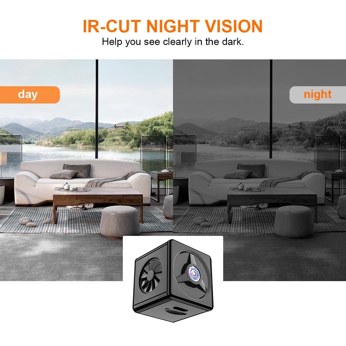 1080P Infrared Outdoor Hd Night Vision Camera - Black