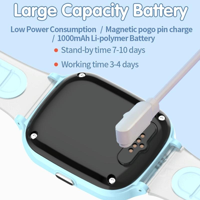 4G Kids Smart Phone Positioning Watch Ip67 Waterproof / Video / Voice Calling - Pink