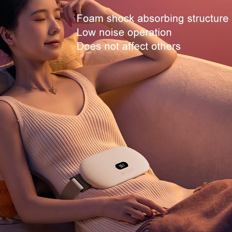 Smart Massage Belt For Abdomen & Waist Electric & Warm - Pink 2000Mah