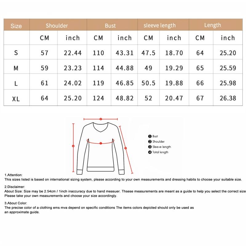 Women Casual Pullover Sweater Round Neck Wave Pattern Collision Colour Knitted Sweater - Size M Black - Black