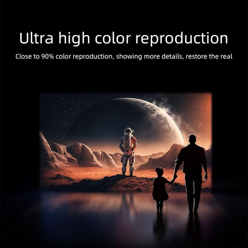 Portable Home Theater Projector - 720P 150 Lumens Grey