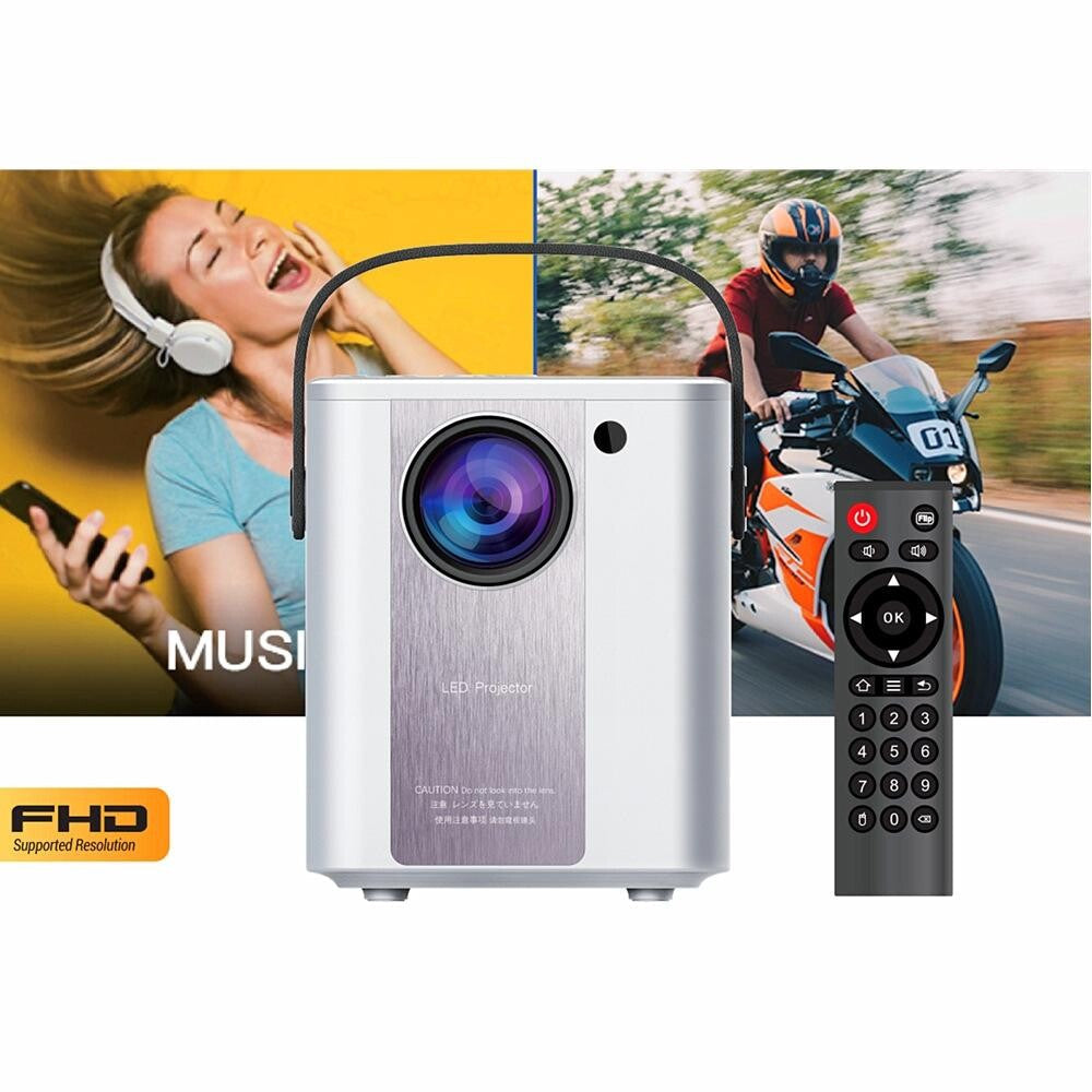 Portable Mini Hd Led Projector - C500 - White