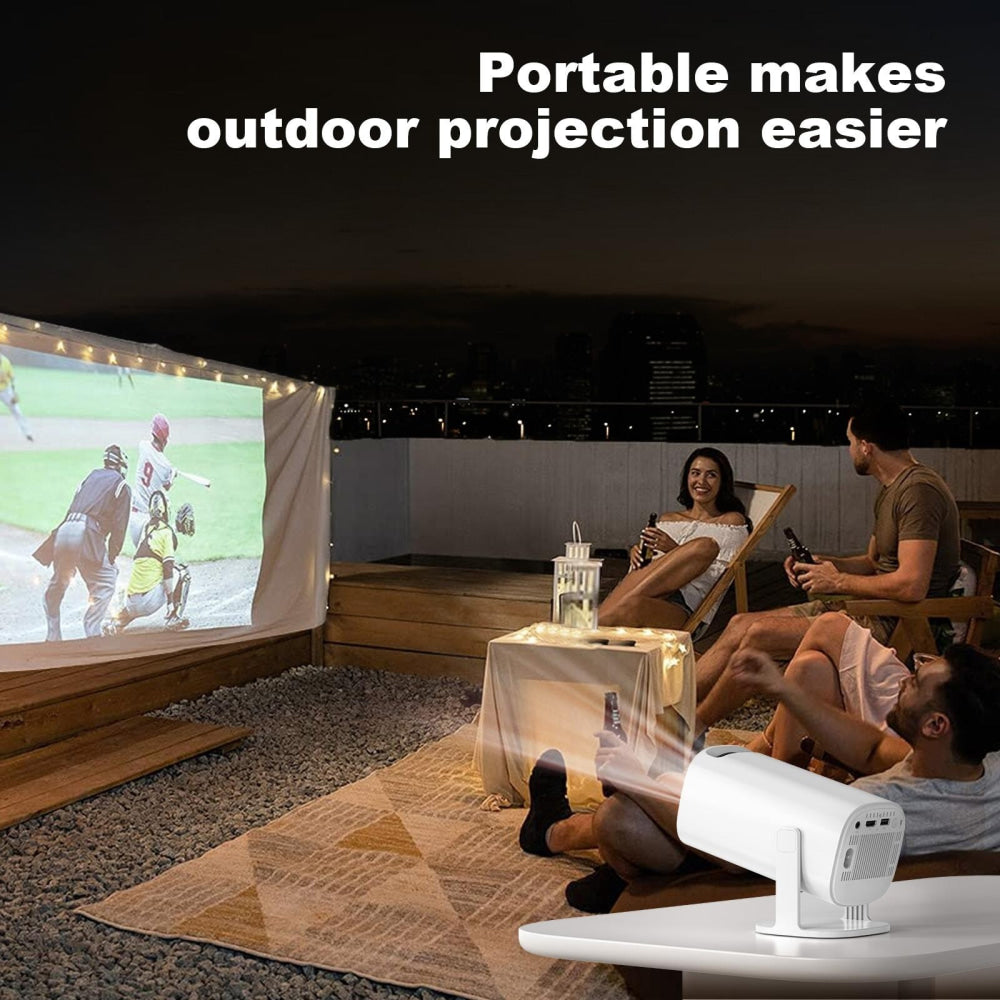 Portable Wifi Projector With Android 11 Os And Hd Display