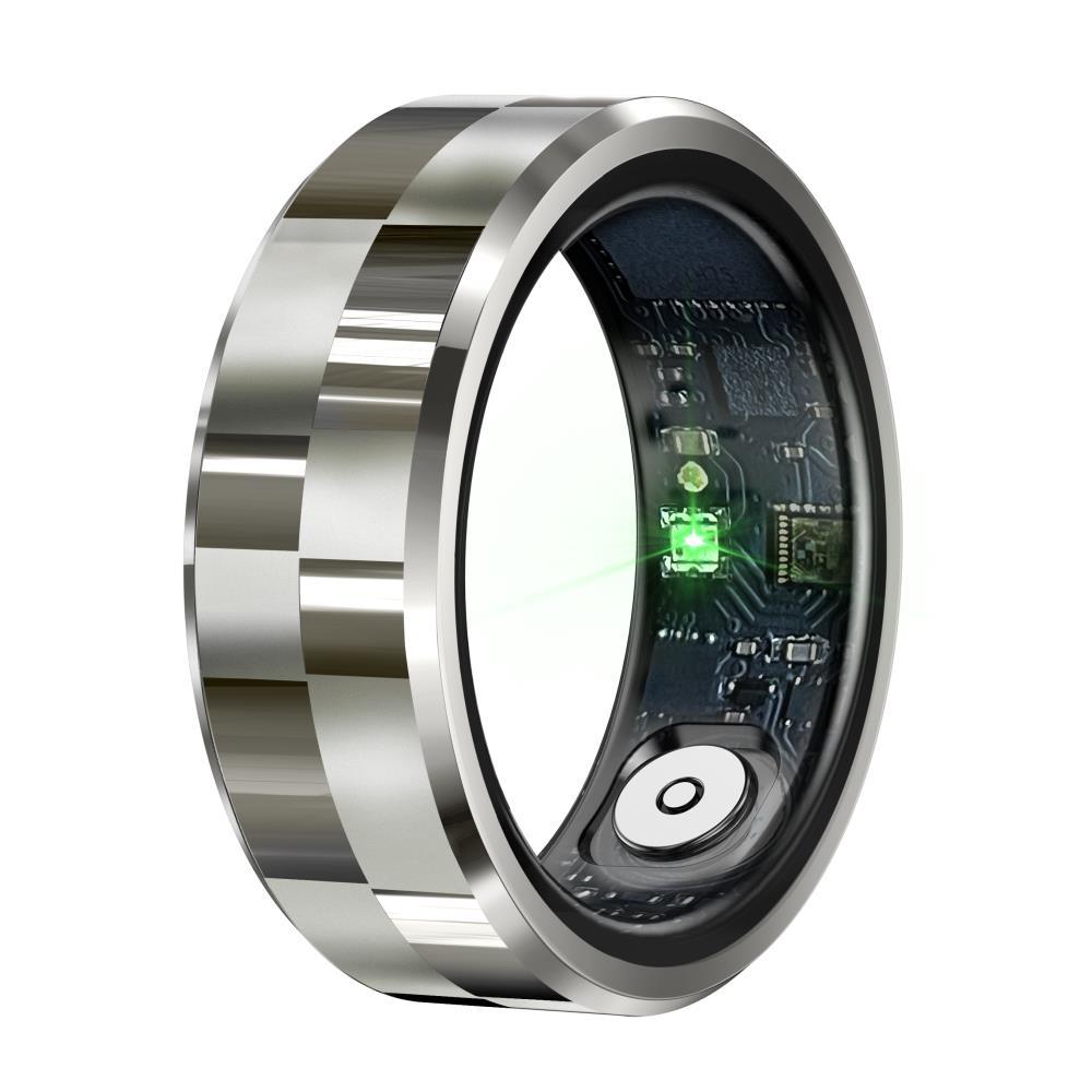 Smart Ring With Health Monitoring Gesture Control And Somatosensory Games - Size 8 - Silver