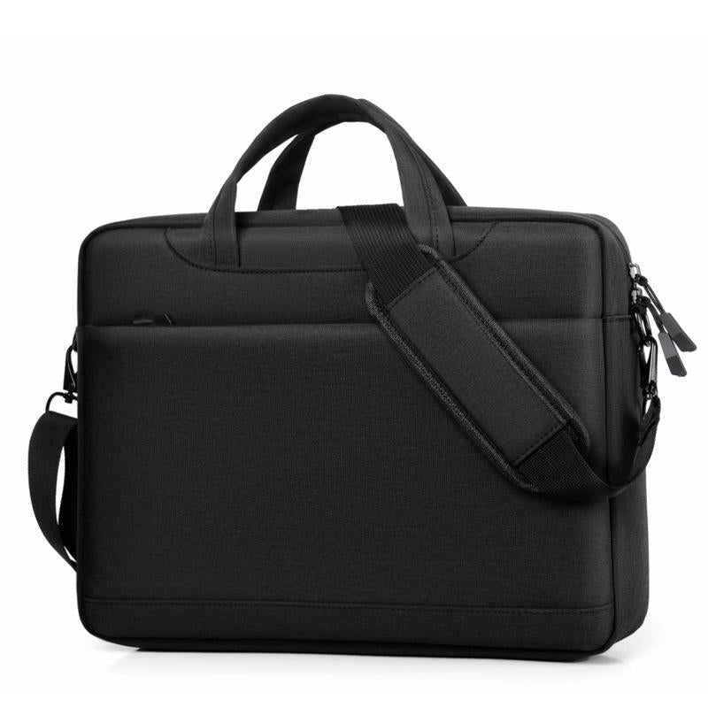Thickened Airbag Laptop Messenger Bag - 14.1 Inches Black