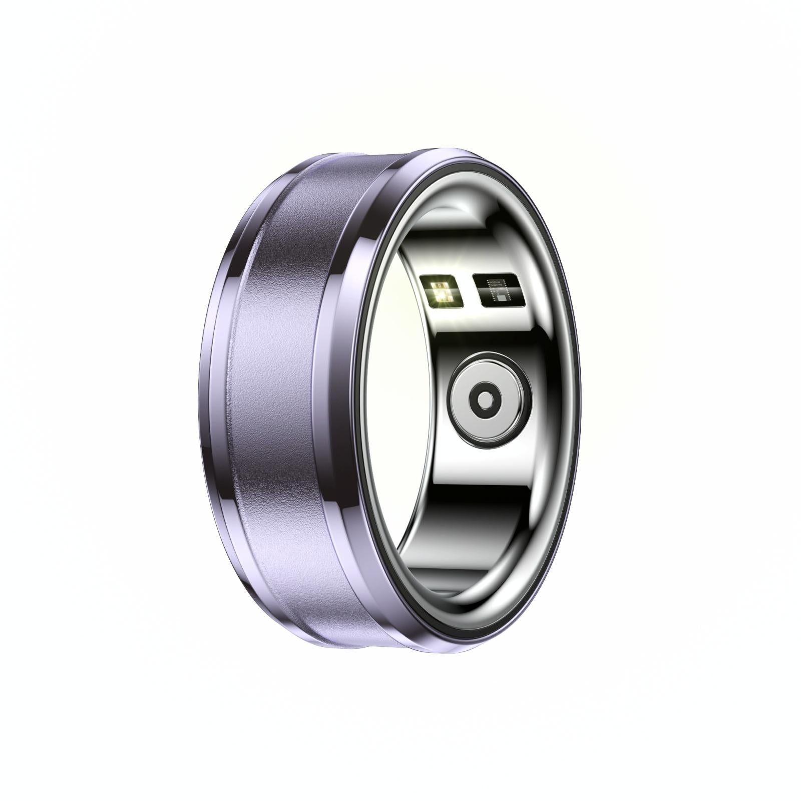 Smart Ring With Heart Rate Blood Oxygen And Sleep Monitoring - Size 20 - Purple