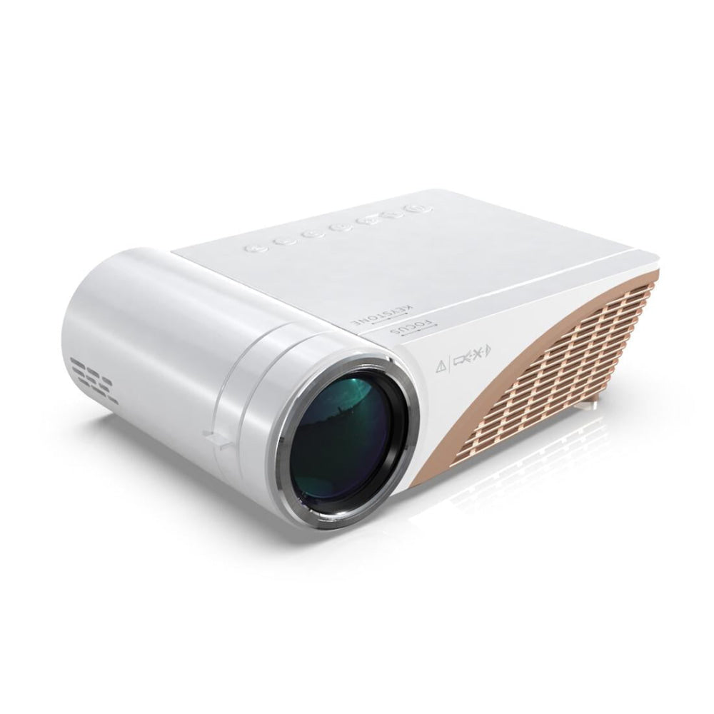 Portable Home Theater Projector - 5500 Lumens Hd Led 1280X720 - White