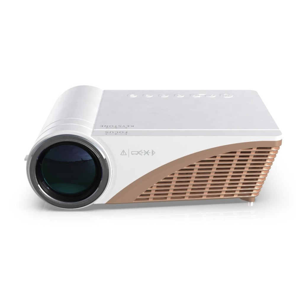 Portable Home Theater Projector - 5500 Lumens Hd Led 1280X720 - White