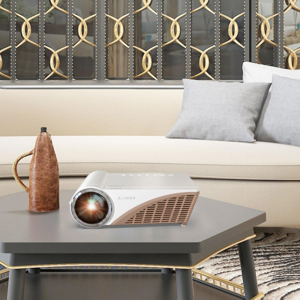 Portable Home Theater Projector - 5500 Lumens Hd Led 1280X720 - White