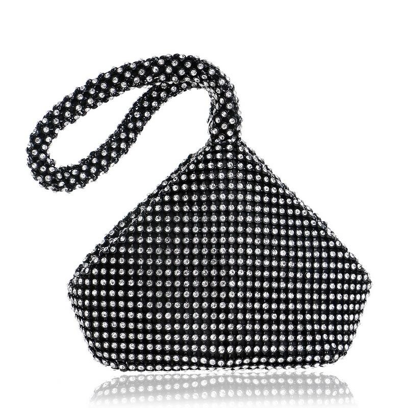 Diamond Handbag for Fashion Banquets and Parties - Black