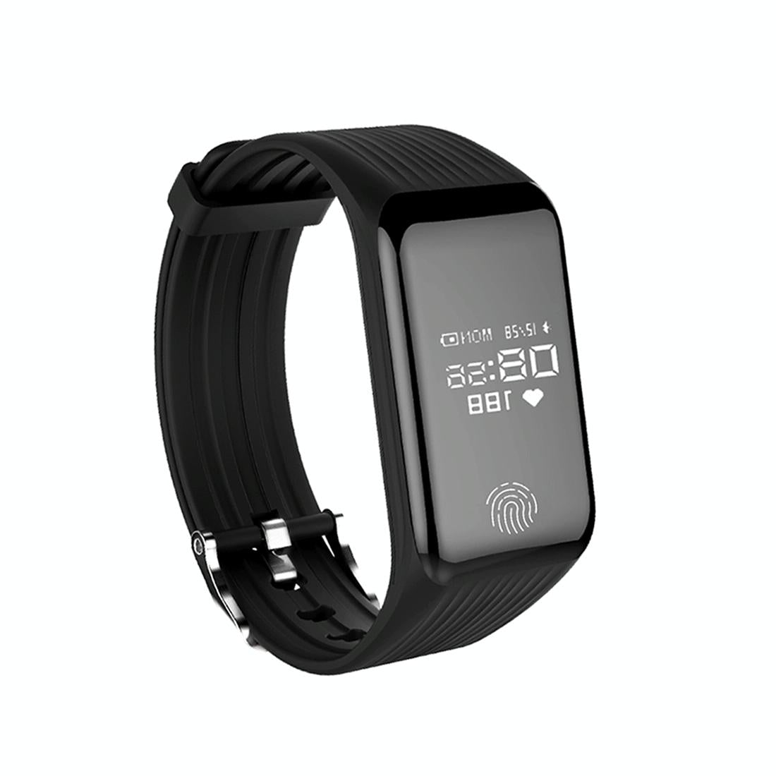 Waterproof Oled Fitness Tracker - Ip67 - Black