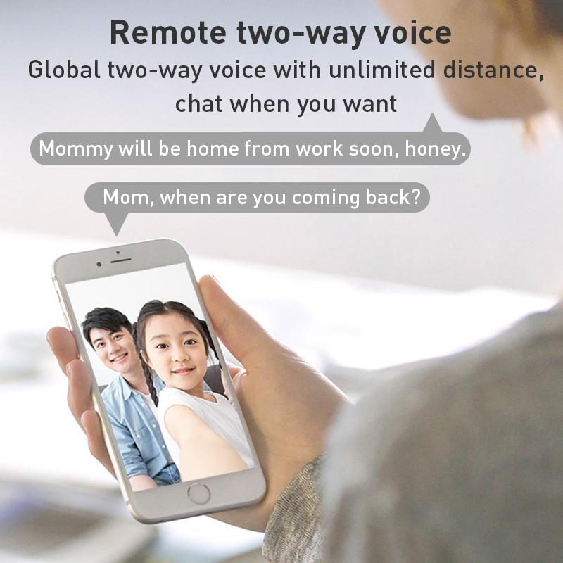 Smart Wifi Camera With Night Vision And Two-Way Audio - Black