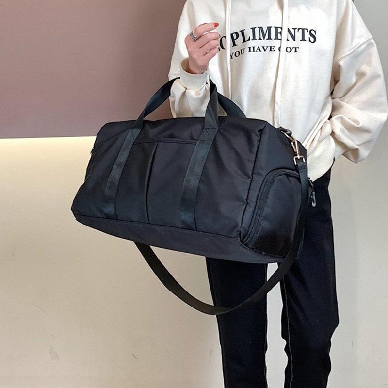 Yoga and Sports Gym Bag - Lightweight Nylon - Black