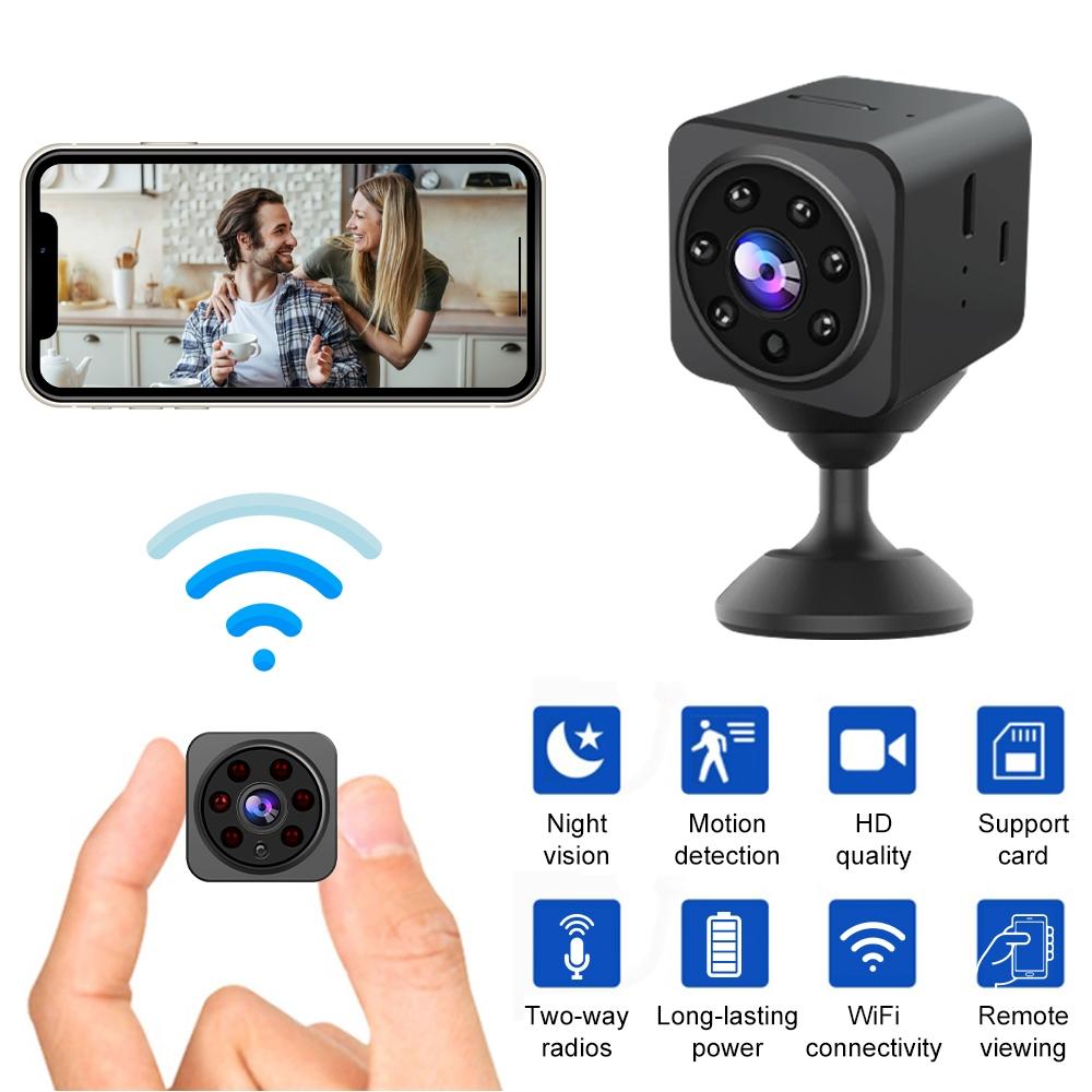 Wireless 1080P Smart Camera With Two-Way Voice Intercom - Black