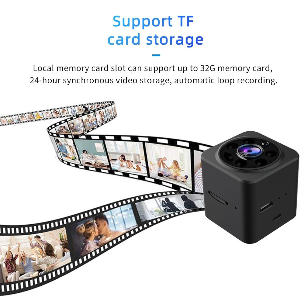 Wireless 1080P Smart Camera With Two-Way Voice Intercom - Black