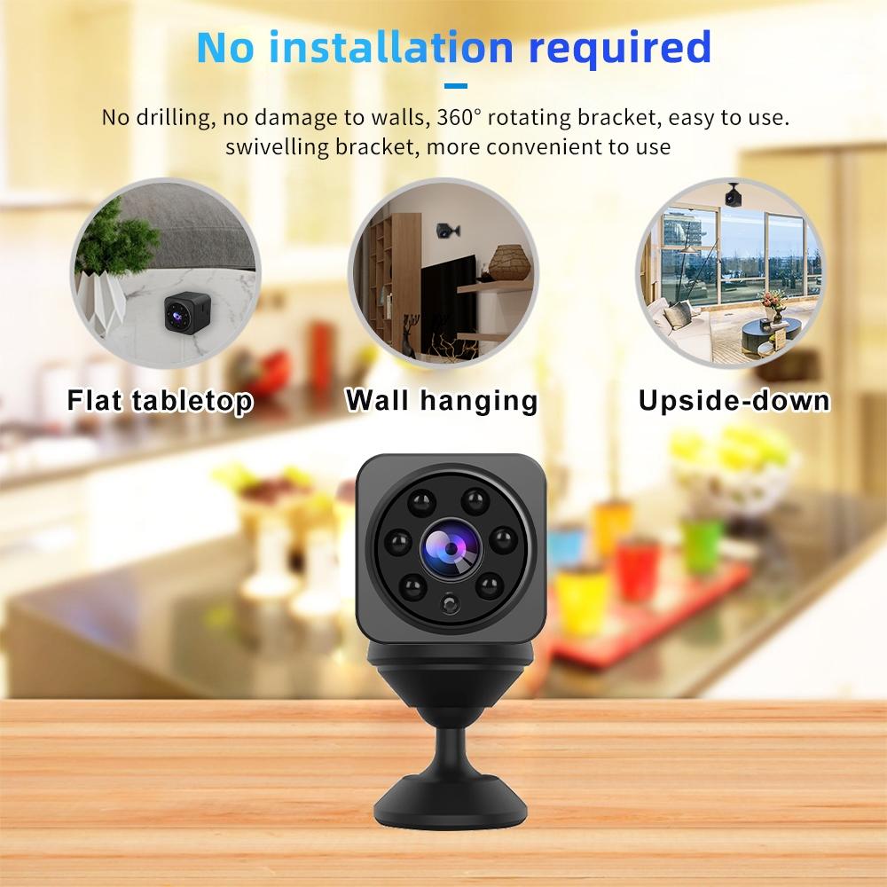 Wireless 1080P Smart Camera With Two-Way Voice Intercom - Black