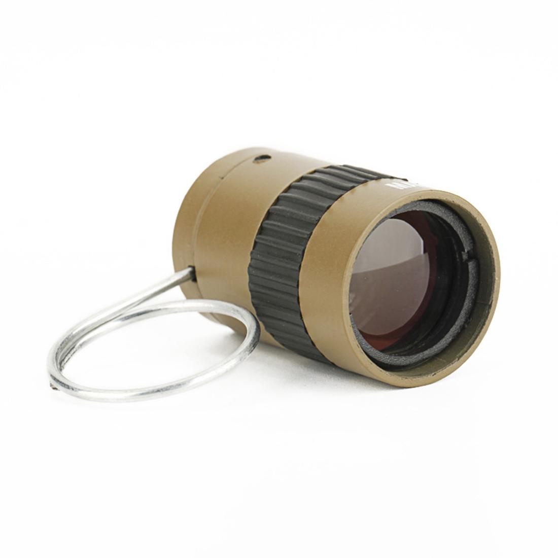 Mini Pocket Telescope with Finger Buckle - 2.5x17.5mm - Black