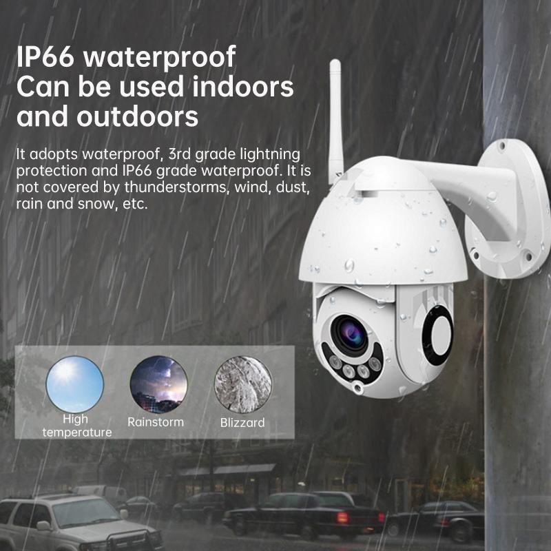 Smart Dome Camera With 355 Degree Rotation Infrared And Two-Way Voice Intercom