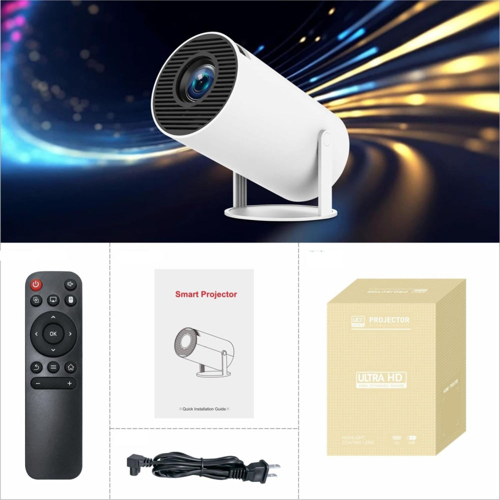 Smart Portable Projector With Android 11.0 System - 120 Lumen