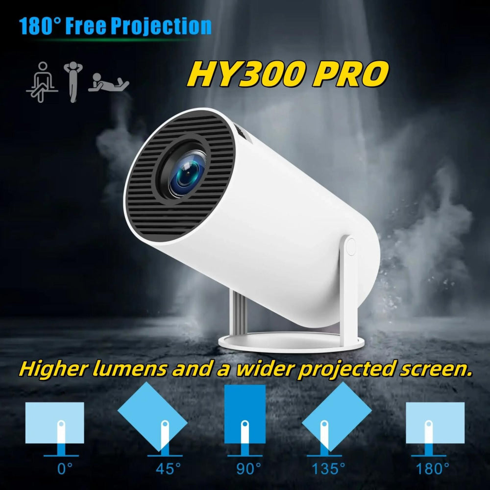 Smart Portable Projector With Android 11.0 System - 120 Lumen