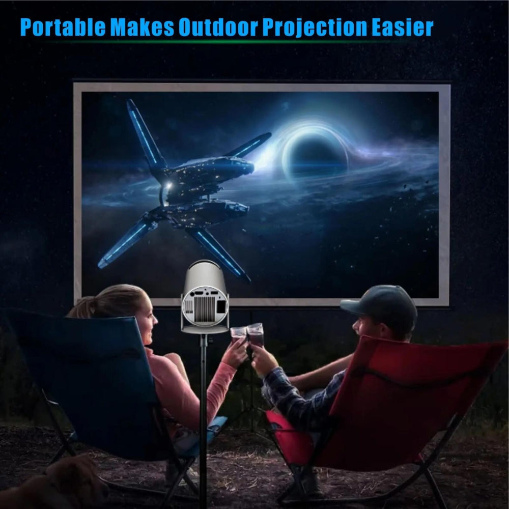 Smart Portable Projector With Android 11.0 System - 120 Lumen