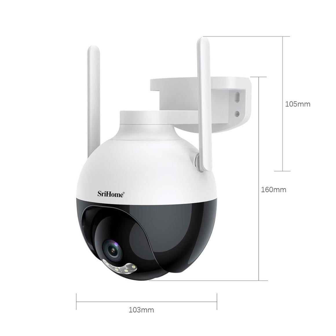 Waterproof Wifi Camera With Auto Tracking And Night Vision