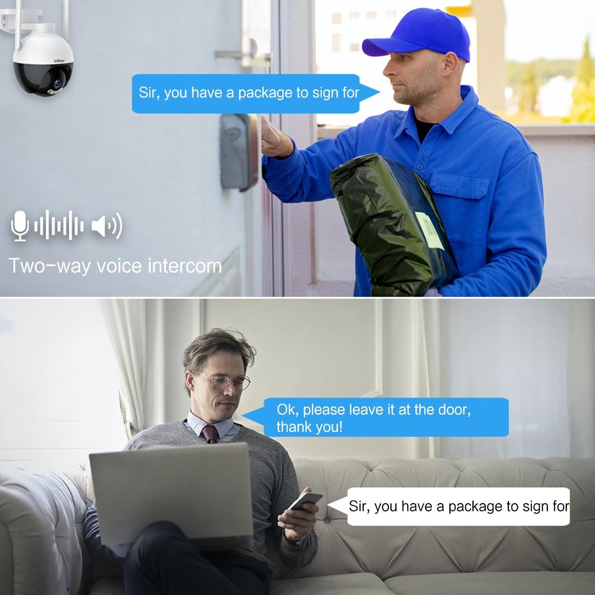 Waterproof Wifi Camera With Auto Tracking And Night Vision