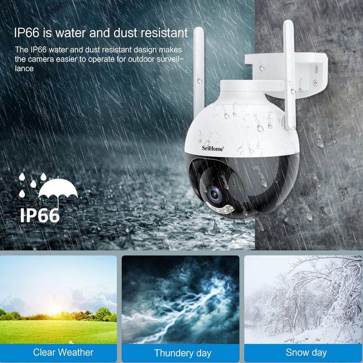 Waterproof Wifi Camera With Auto Tracking And Night Vision